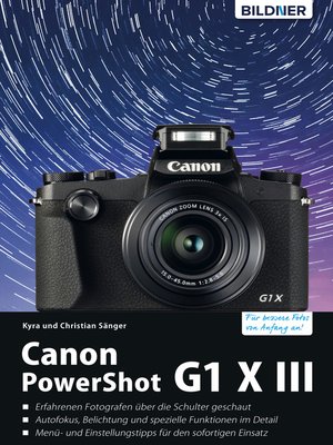 cover image of Canon PowerShot G1 X Mark III--Für bessere Fotos von Anfang an!